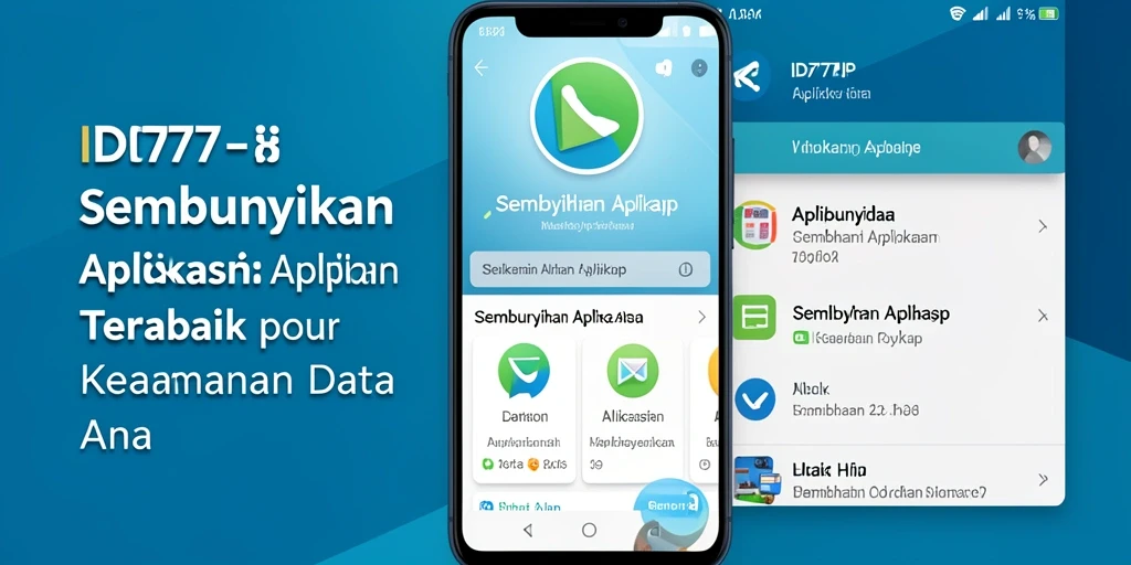 Tampilan antarmuka aplikasi Sembunyikan Aplikasi ID777 yang user-friendly.