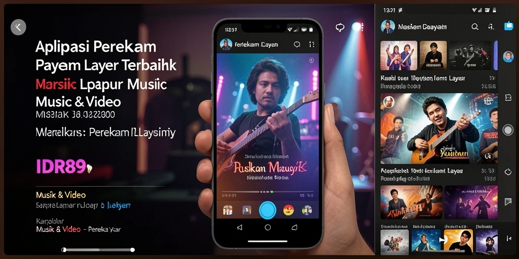 Antarmuka aplikasi IDR89 yang intuitif untuk perekaman layar.